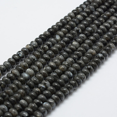 Natural Larvikite Beads Strands X-G-G665-06-6x4mm-1