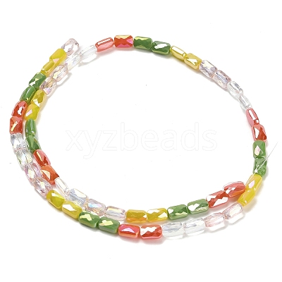 Electroplate Glass Beads Strands EGLA-P068-01A-12-1