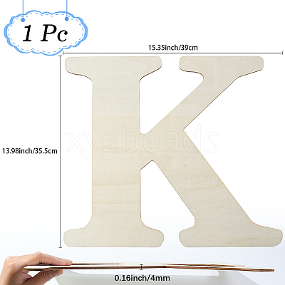 Letter Unfinished MDF Sheets WOOD-WH20012-008K-1