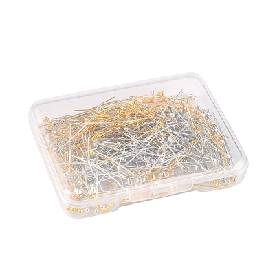 255Pcs 3 Colors Brass Ball Head pins KK-FS0001-07-1