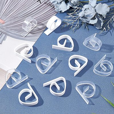 28Pcs 2 Colors Plastic Tablecloth Clips AJEW-GF0007-22-1