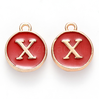 Golden Plated Enamel Alloy Charms ENAM-SZ0001-26C-X-1