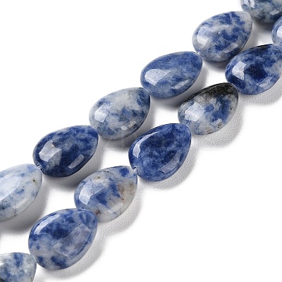 Natural Blue Spot Jasper Beads Strands G-K357-A06-01-1