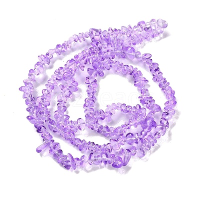 Spray Painted Transparent Glass Beads Strands GLAA-P060-01A-12-1