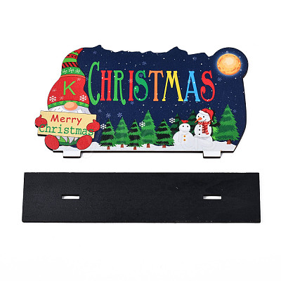 Wood Tabletop Display Decorations WOOD-N005-72-1