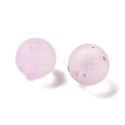 Frosted Transparent Acrylic Beads X1-OACR-F013-12K-1