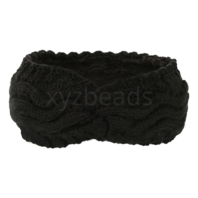 Polyacrylonitrile Fiber Yarn Warmer Headbands with Velvet COHT-PW0001-24B-1