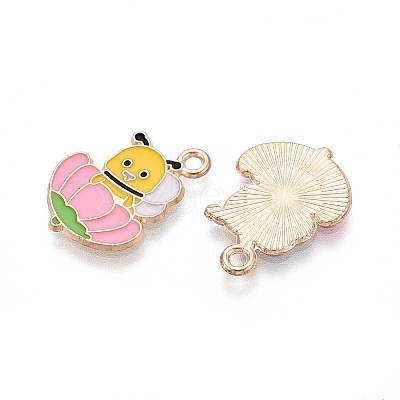 Alloy Enamel Pendants ENAM-T022-56E-1
