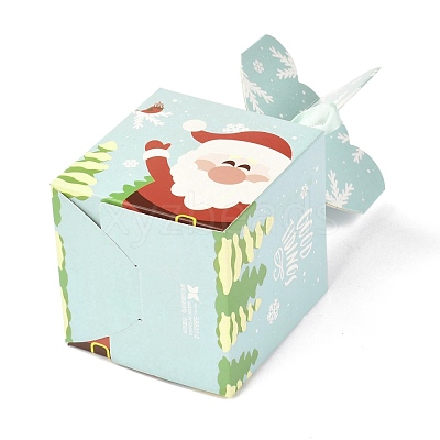 Christmas Theme Paper Fold Gift Boxes CON-G012-03D-1