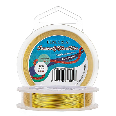 Round Craft Copper Wire CWIR-BC0001-0.3mm-G-1