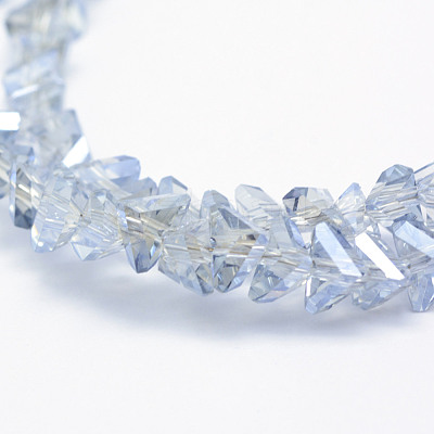 Electroplate Glass Beads Strands EGLA-J143-B-PL01-1