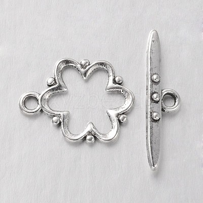 Alloy Toggle Clasps X-EA777Y-AS-NR-1