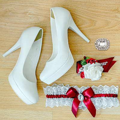 Alloy Rhinestone Shoe Decorations FIND-WH0126-417C-1