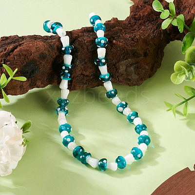 1Strand Handmade Lampwork Beads Strands LAMP-TA0001-84G-1