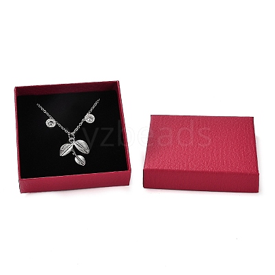 Square Cardboard Necklace Box X1-CBOX-Q038-02E-1