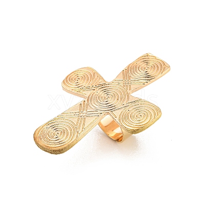 Alloy Adjustable Ring RJEW-K260-01A-G-1
