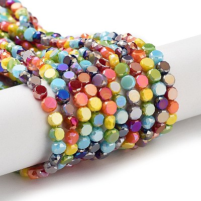 Electroplate Glass Beads X-EGLA-P056-01B-1
