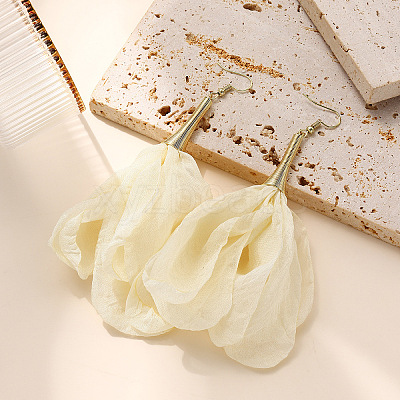 Alloy & Cloth Dangle Earrings WG6E4DC-01-1