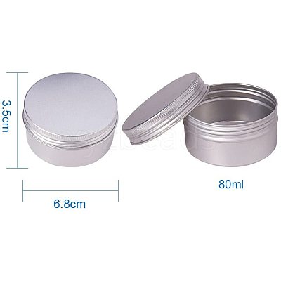 80ml Round Aluminium Tin Cans LS-CON-PH0001-06A-1