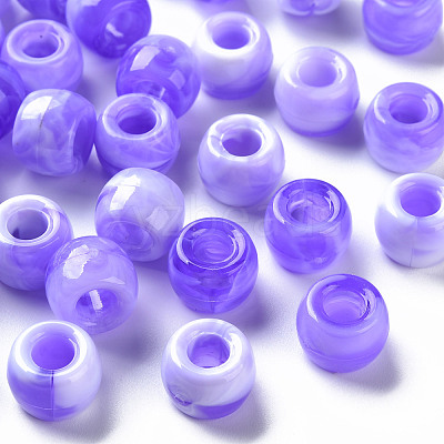 Acrylic European Beads MACR-S375-002A-04-1