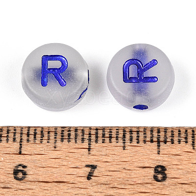 Luminous Frosted Acrylic Beads FACR-T008-02R-1