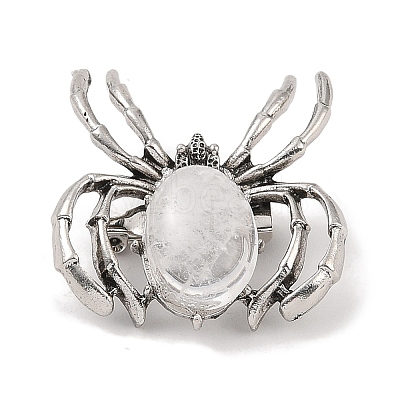 Natural Quartz Crystal Brooches G-A224-01AS-14-1