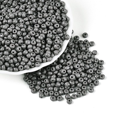 6/0 Baking Paint Glass Round Seed Beads SEED-S036-01C-09-1