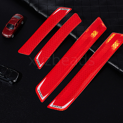 4 Sets 2 Styles Waterproof Epoxy Resin Reflective film Car Stickers FIND-GA0003-47A-1