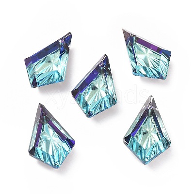 Embossed Glass Rhinestone Pendants GLAA-J101-01B-001BB-1