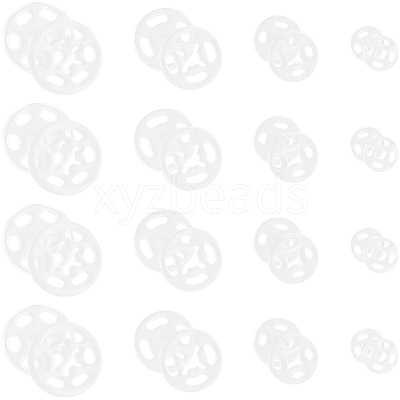 80Sets 4 Styles Resin Snap Buttons FIND-CY0001-44-1