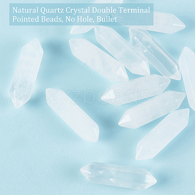 Natural Quartz Crystal Double Terminated Points G-WH0021-29-1