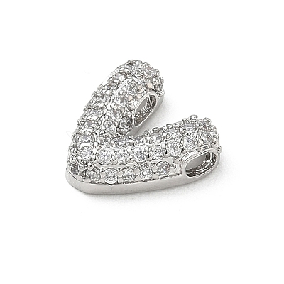 Brass Micro Pave Cubic Zirconia Pendants KK-A300-02P-V-1