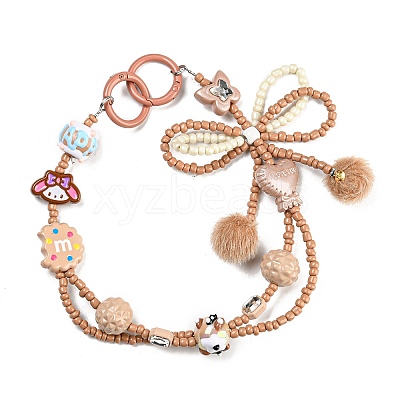 Hand Painted Acrylic with Enamel Beads MACR-K354-24-1