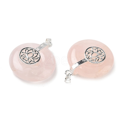 Natural Rose Quartz Pendants GG-CBAF4FB-02S-B04-1