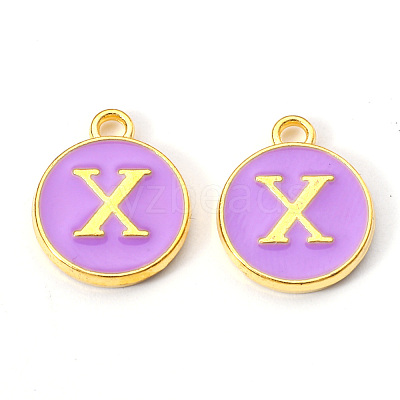 Golden Plated Alloy Enamel Charms ENAM-S118-10X-1