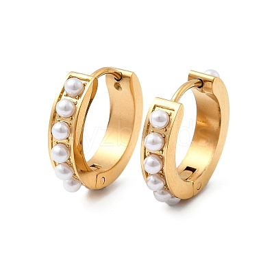 304 Stainless Steel Ring Hoop Earrings EJEW-K268-39G-1
