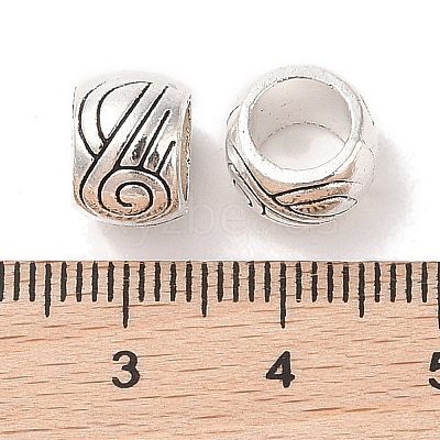 Tibetan Style Zinc Alloy Beads X-TIBEB-R063-014AS-RS-1