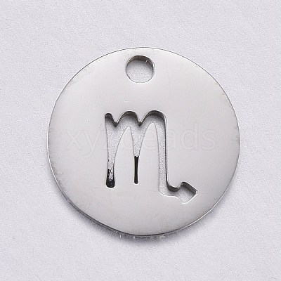 Non-Tarnish 304 Stainless Steel Charms STAS-F246-01I-1