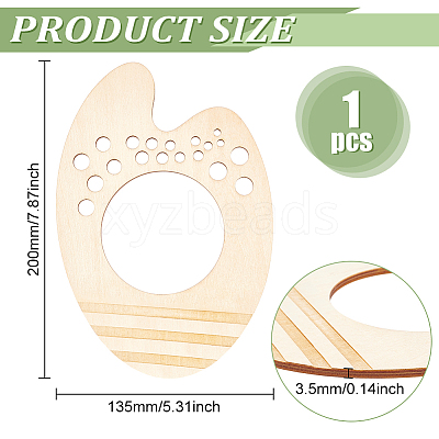 1Pc Wood Paint Brush Holders WOOD-BC0001-28-1
