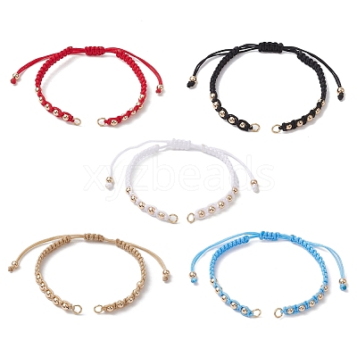Polyester Braided Bead Bracelet Making AJEW-JB01250-1