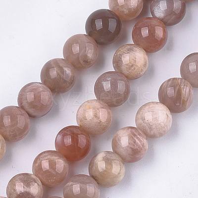 Natural Sunstone Beads Strands G-S333-12mm-038-1
