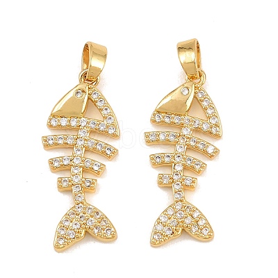 Brass Micro Pave Cubic Zirconia Pendants CU-CBA415D-09G-01-1
