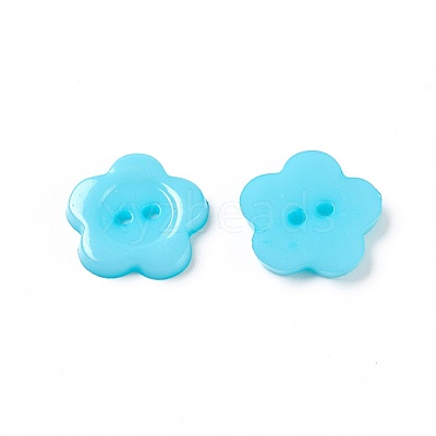 Acrylic Sewing Buttons for Costume Design X-BUTT-E074-B-M-1