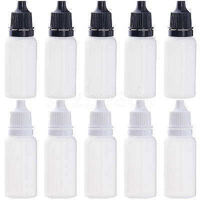 10Pcs 2 Styles PE Plastic Refillable Bottles AJEW-GF0013-39B-1