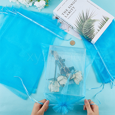 30pcs Large Organza Pouches Portable Shoes Bag Travel Storage Drawstring Bags OP-SP0001-03B-05-1