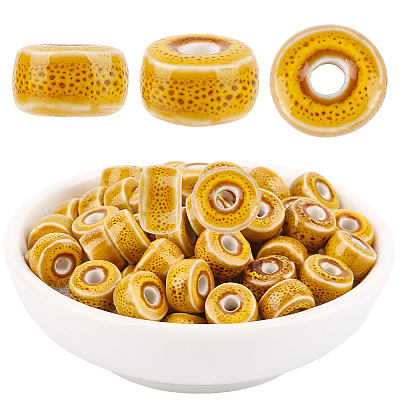 64Pcs Handmade Porcelain Beads PORC-PA0001-28A-1