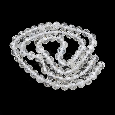 Natural White Topaz Beads Strands G-L651-C15-5mm-1