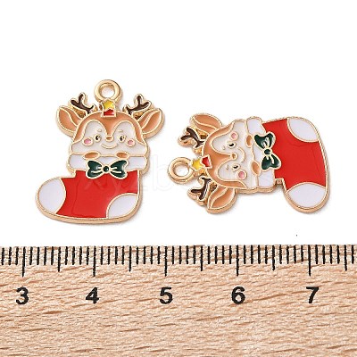 Alloy Enamel Pendants ENAM-I061-01KCG-27-1