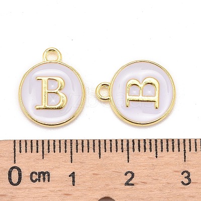 Golden Plated Alloy Charms LS-ENAM-S118-01B-1