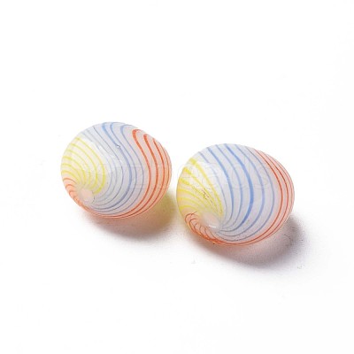 Handmade Blown Glass Globe Beads GLAA-T012-50B-1
